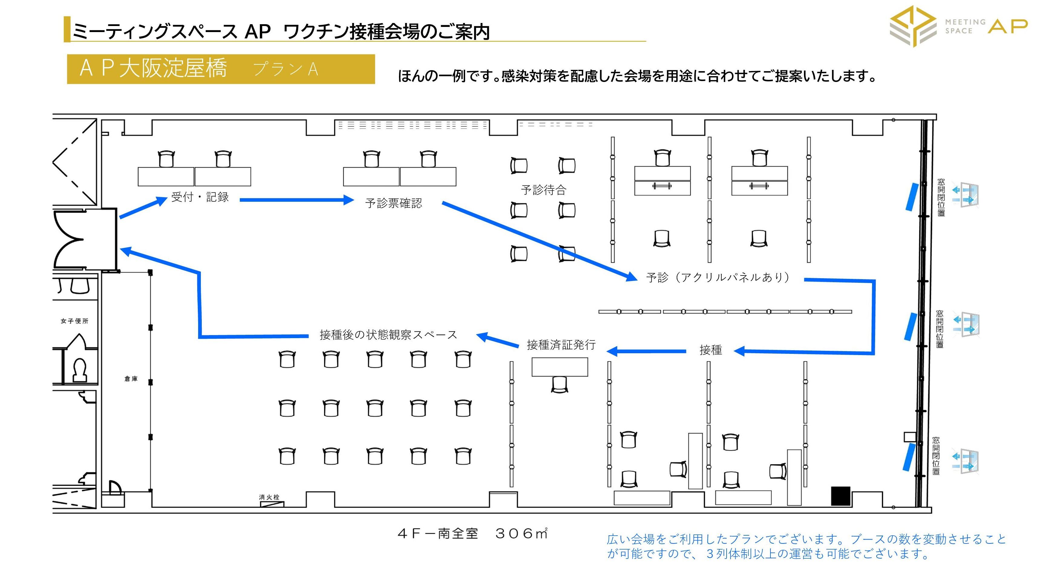 ワクチン接種 職域接種会場にいかがですか 貸し会議室ならap大阪淀屋橋