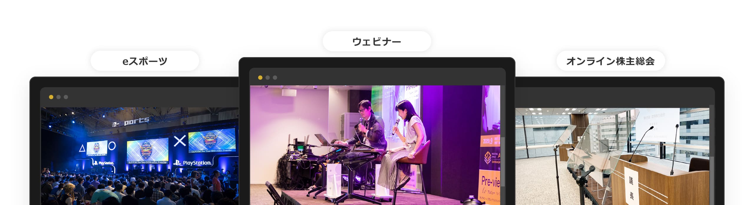 eスポーツ　ウェビナー　オンライン株主総会